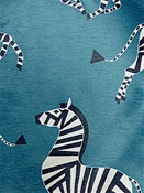 Fanfare Teal Regal Fabric